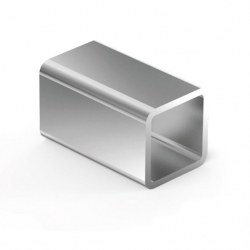 Łącznik dla profilu 14 x 14 mm, aluminium, efekt stali nierdzewnej