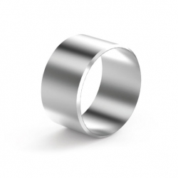 Pierścień łącznikowy nakładany na profil  Ø50,0 mm, aluminium, efekt stali nierdzewnej