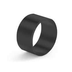Pierścień łącznikowy nakładany na profil  Ø50,0 mm, aluminium, RAL 9005 czarny