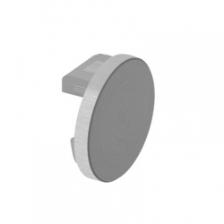 Zaślepka dla profili aluminiowych Ø42,4 x 1,5 mm, Aluminium, surowa