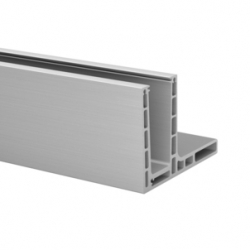 Profil montażowy EASY GLASS PRIME F, dla szkła od 16,75 do 25,52 mm, aluminium, surowy