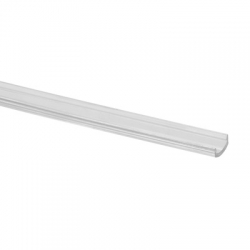 Zaślepka dla korytka paska LED, przejrzysta, U-27 dla profili Ø48,3 x 1,5 mm