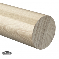 Pochwyt drewniany - dębowy surowy Ø48,0 x 2500 mm