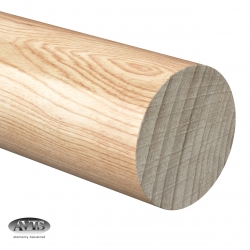 Pochwyt drewniany - jesion surowy, Ø42,0 x 2500 mm