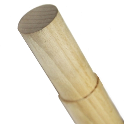 Drewno toczone dla słupka z elementami ze stali nierdzewnej